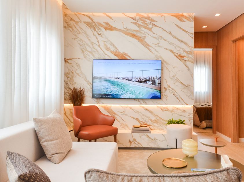 Para te inspirar a ter ideias sobre como utilizar esse material, separamos cinco sugestões de ambientes com porcelanato.