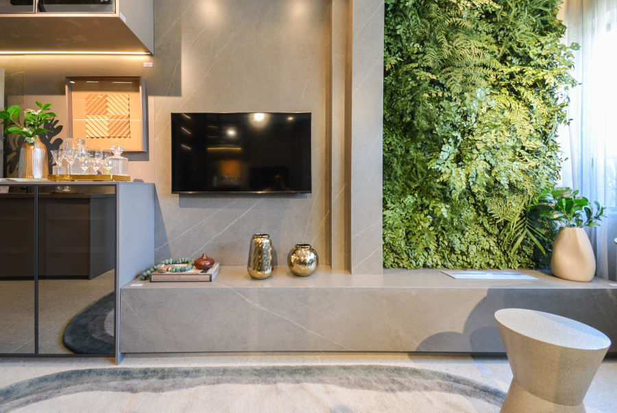 painel-tv-em-porcelanato-lamina-ultracompacta-gris-armani-cinza-marmorizado